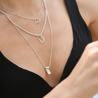 Papyrus Necklace – Silver Whisper